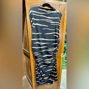 H&M Animal Print Ruched Dress